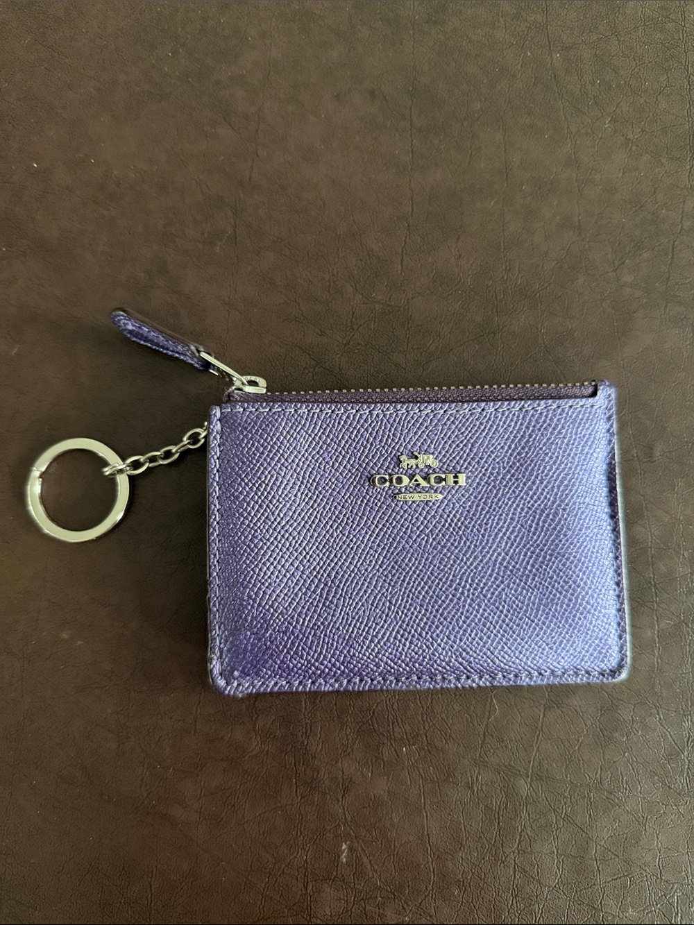 COACH Purple Leather Wallet